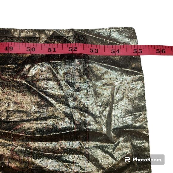 Oscar de la Renta Gold Scarf, - Picture 4 of 9